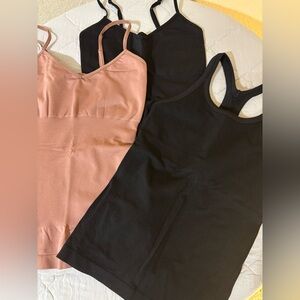 LOT of 3 compression tank tops, size S